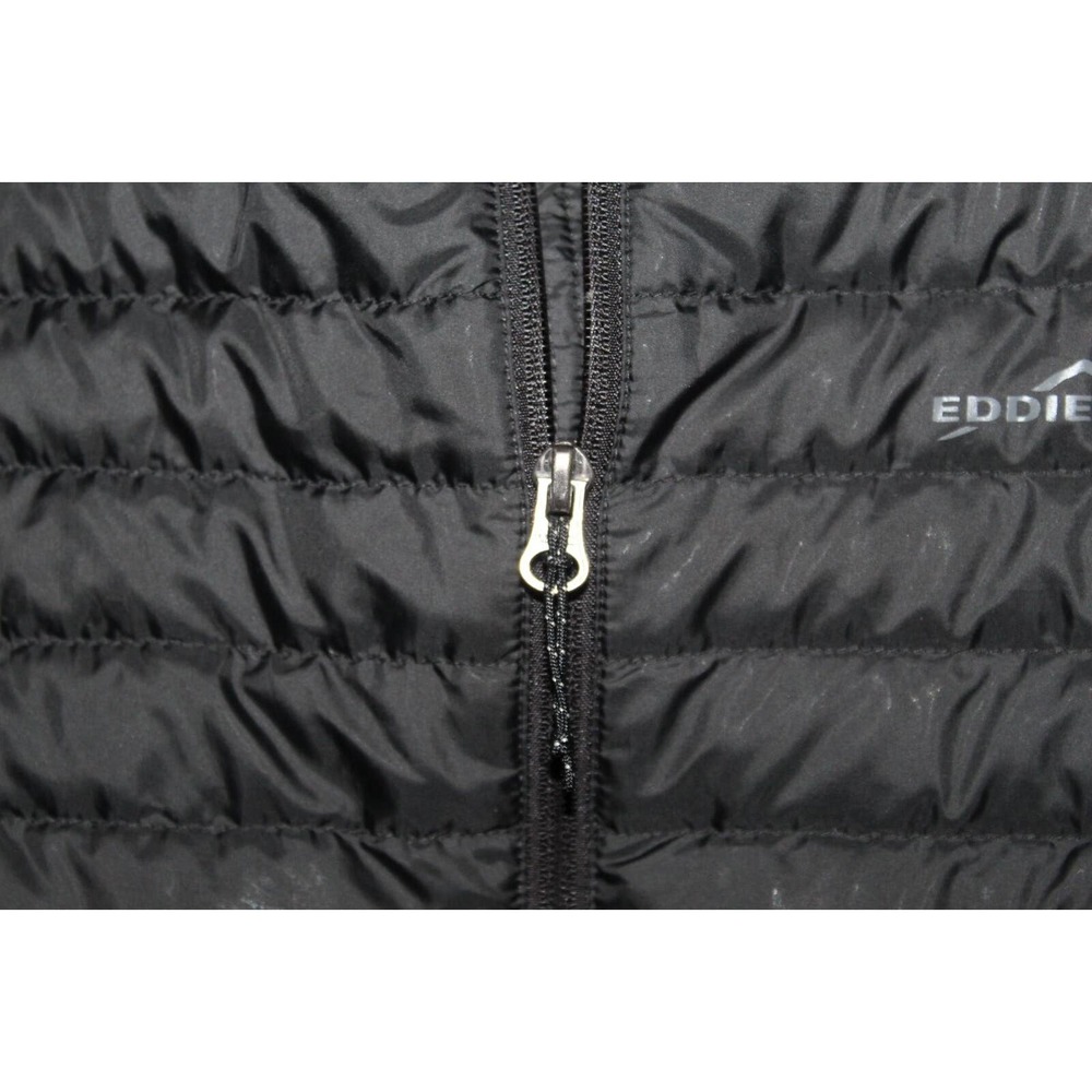 Eddie Bauer MicroLight 650 Down Fill Puffer Jacket Black Men's Size Large H14147 - Picture 5 of 10